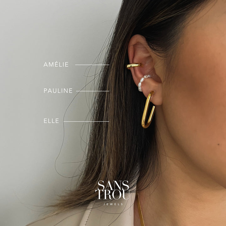Elle Clip-On Hoop Earrings - Classic Clip (L)