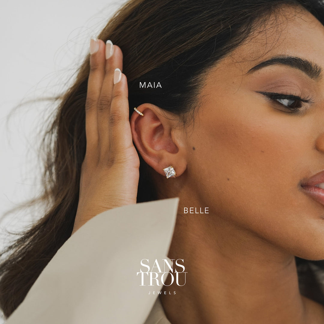 Belle Clip-On Stud Earrings - Classic Clip (L)
