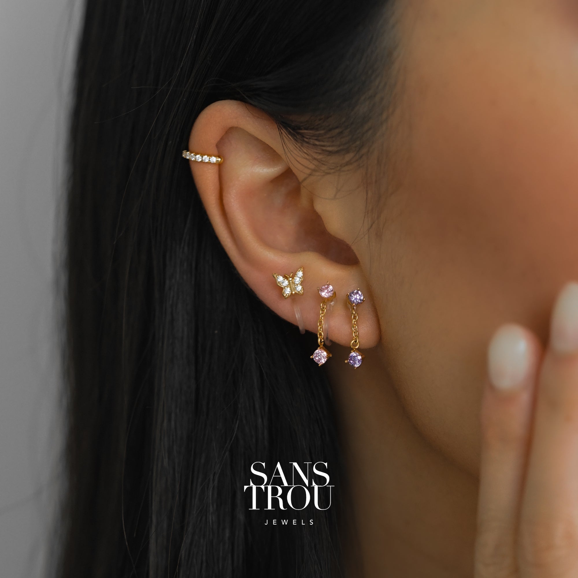 Stylish Set of Non-Piercing Ear Cuff Earrings