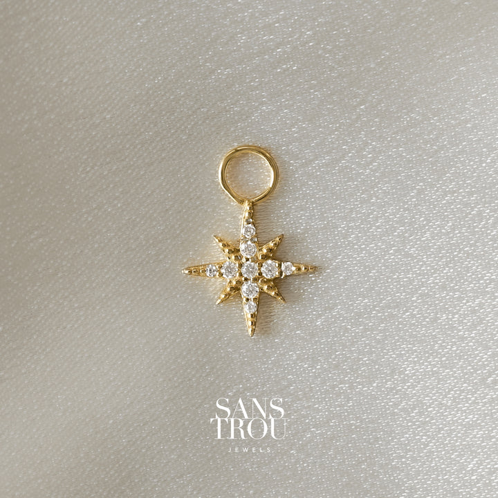 Celeste Star Hoop Charm - Single