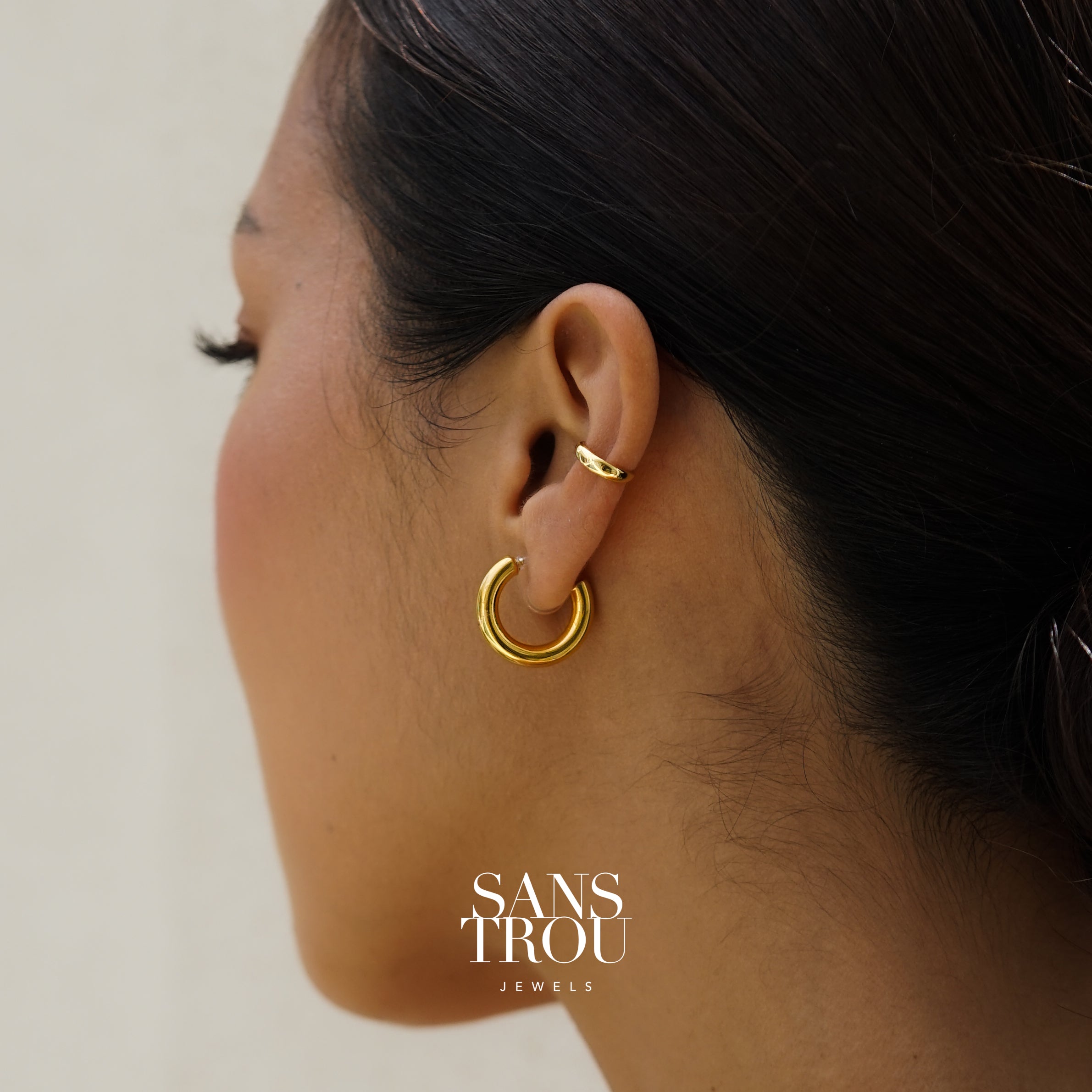 Yvette Clip-On Hoop Earrings