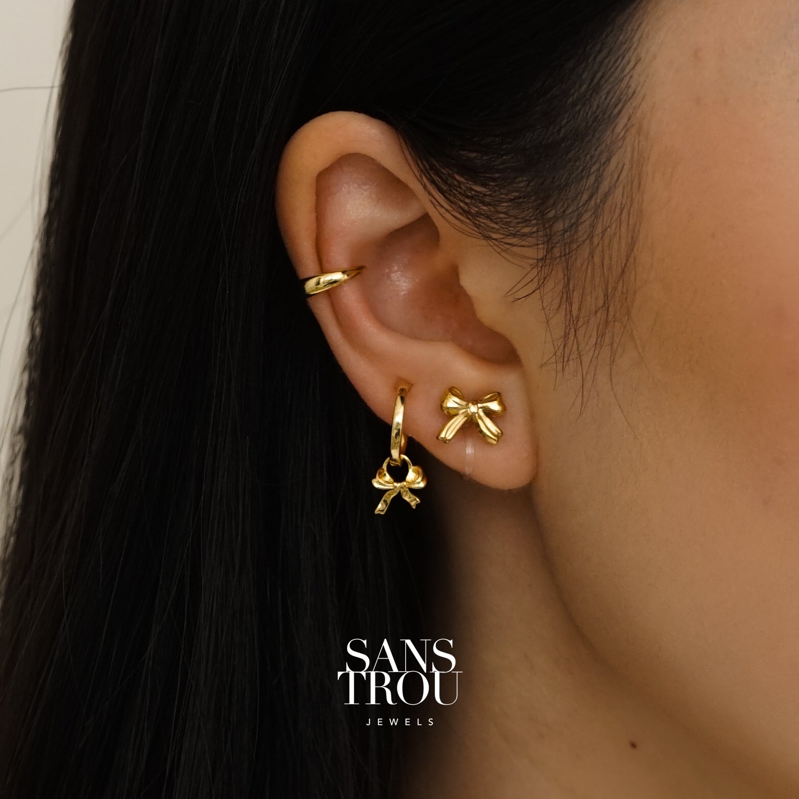 Whitley Bow Clip-On Stud Earrings
