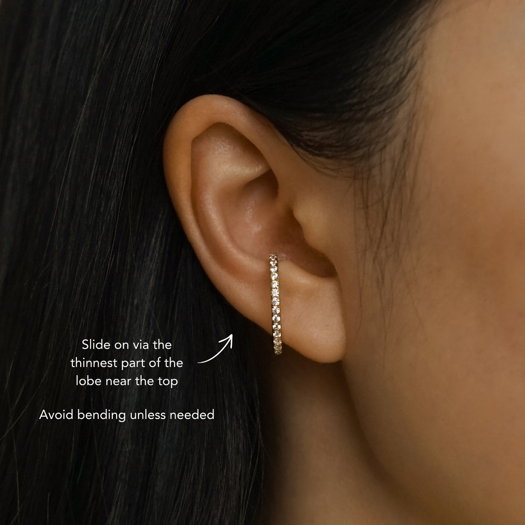 Cosima Pavé Lobe Ear Cuff
