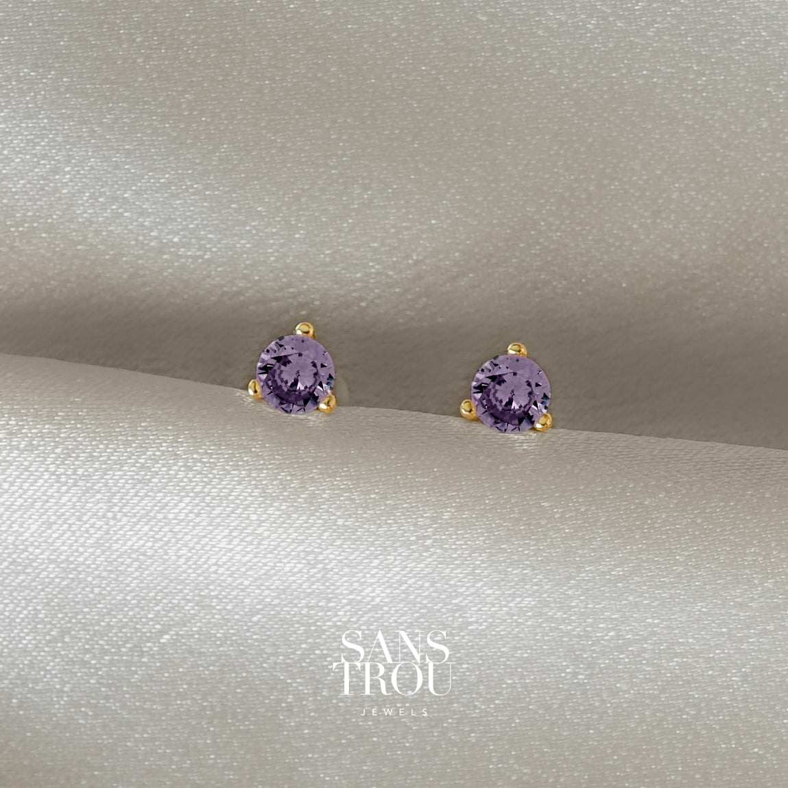 Dominique Clip-On Stud Earrings