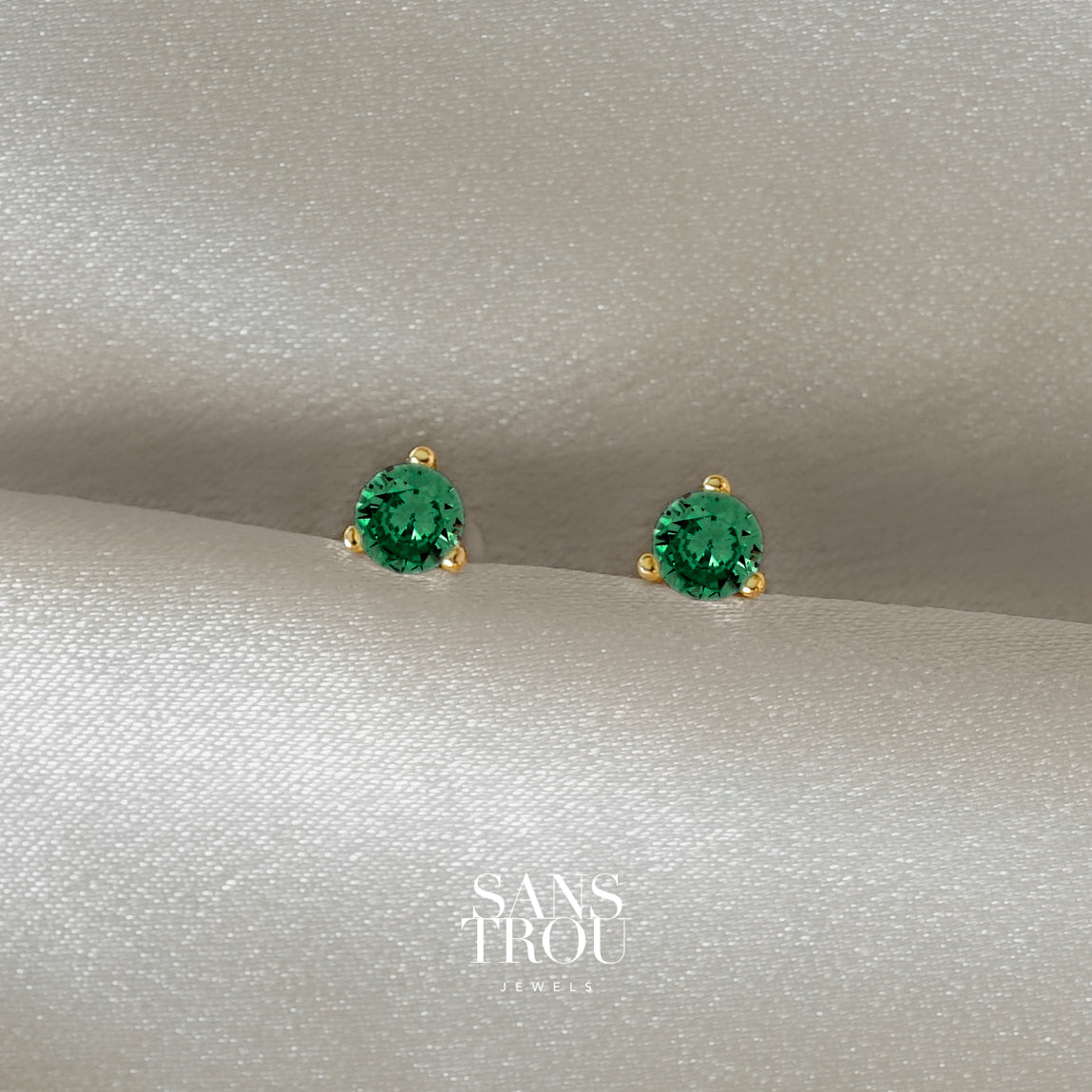 Dominique Clip-On Stud Earrings