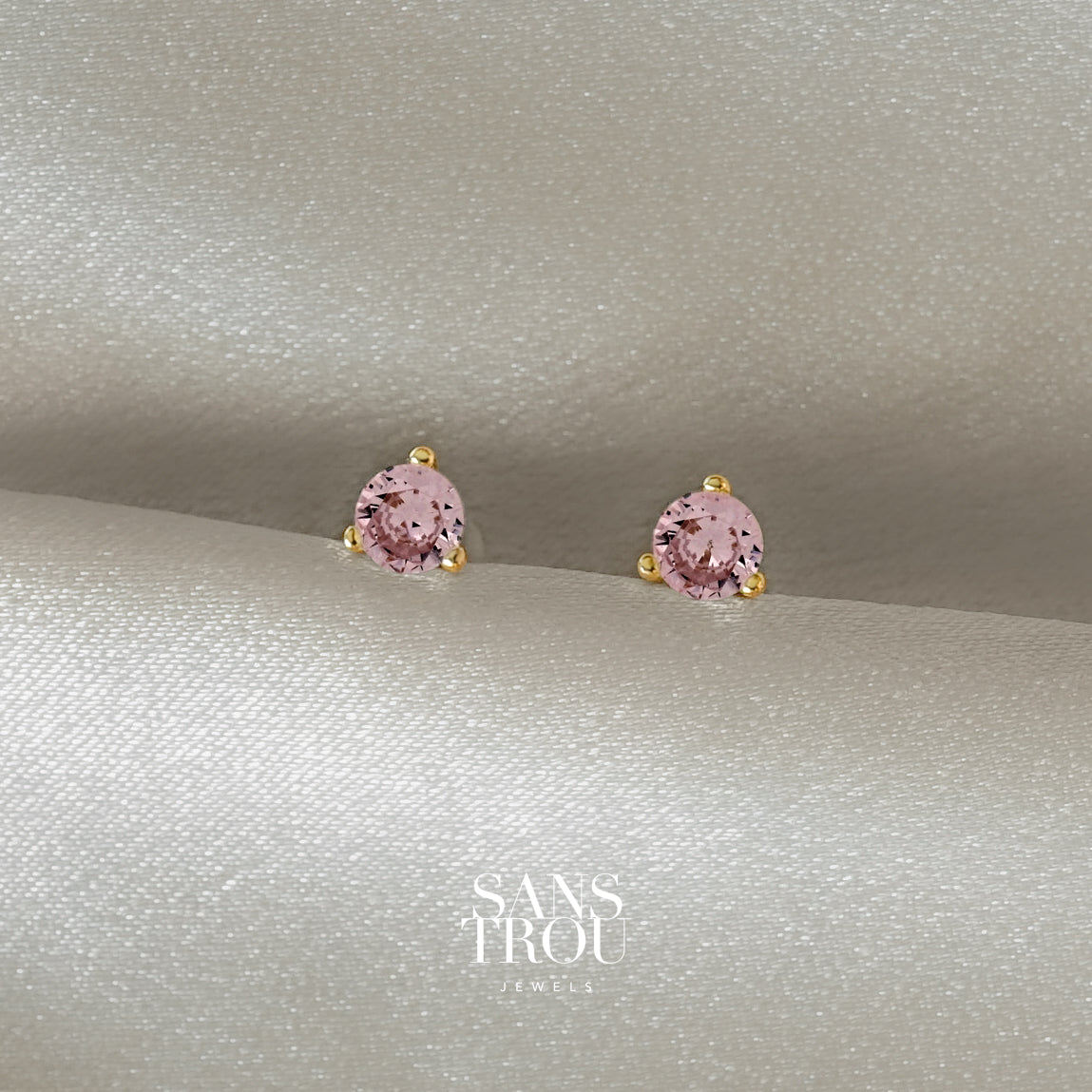 Dominique Clip-On Stud Earrings