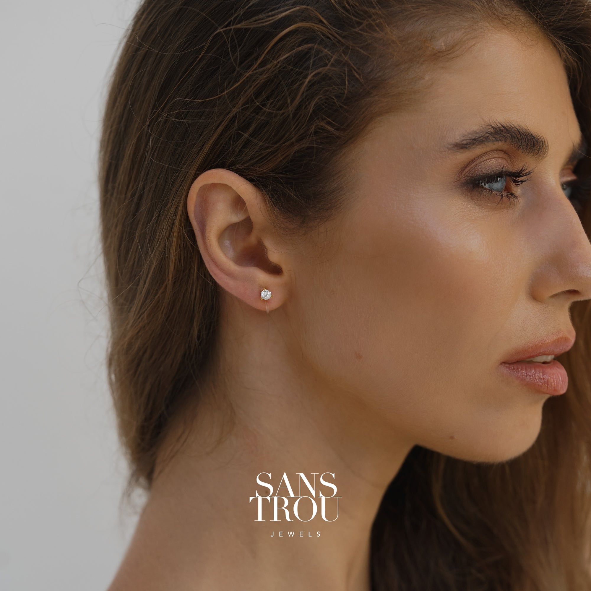 Dominique Clip-On Stud Earrings