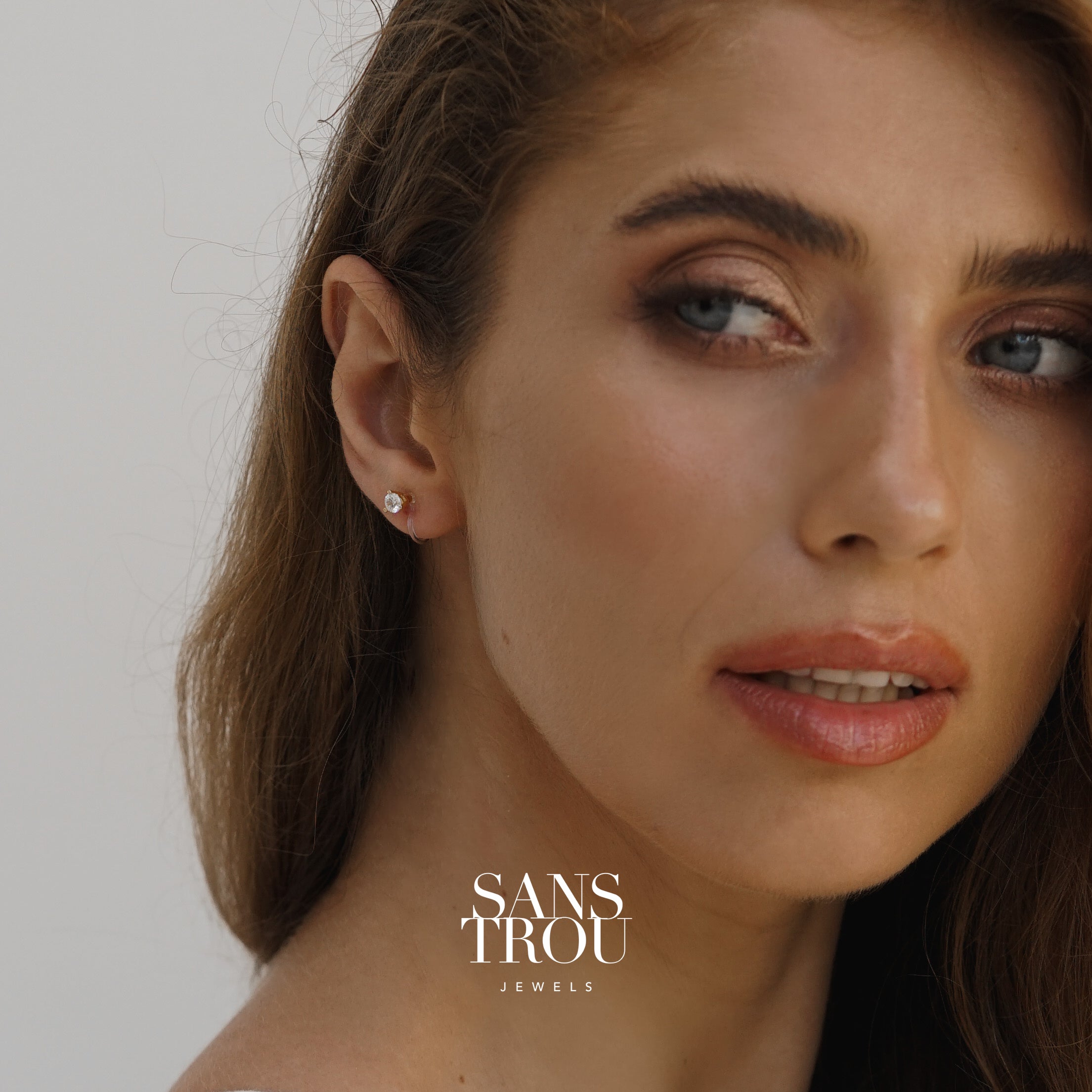 Dominique Clip-On Stud Earrings