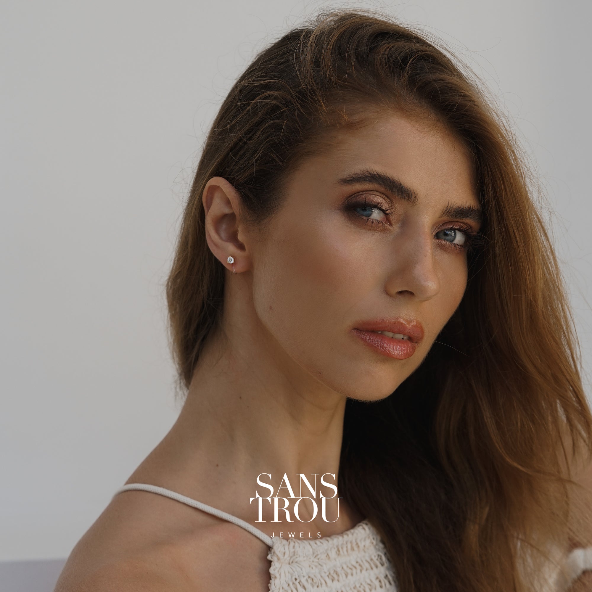 Dominique Clip-On Stud Earrings