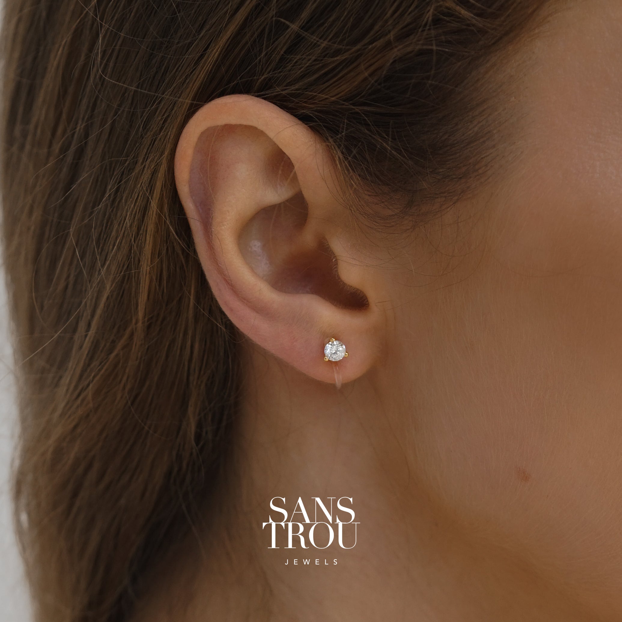 Dominique Clip-On Stud Earrings