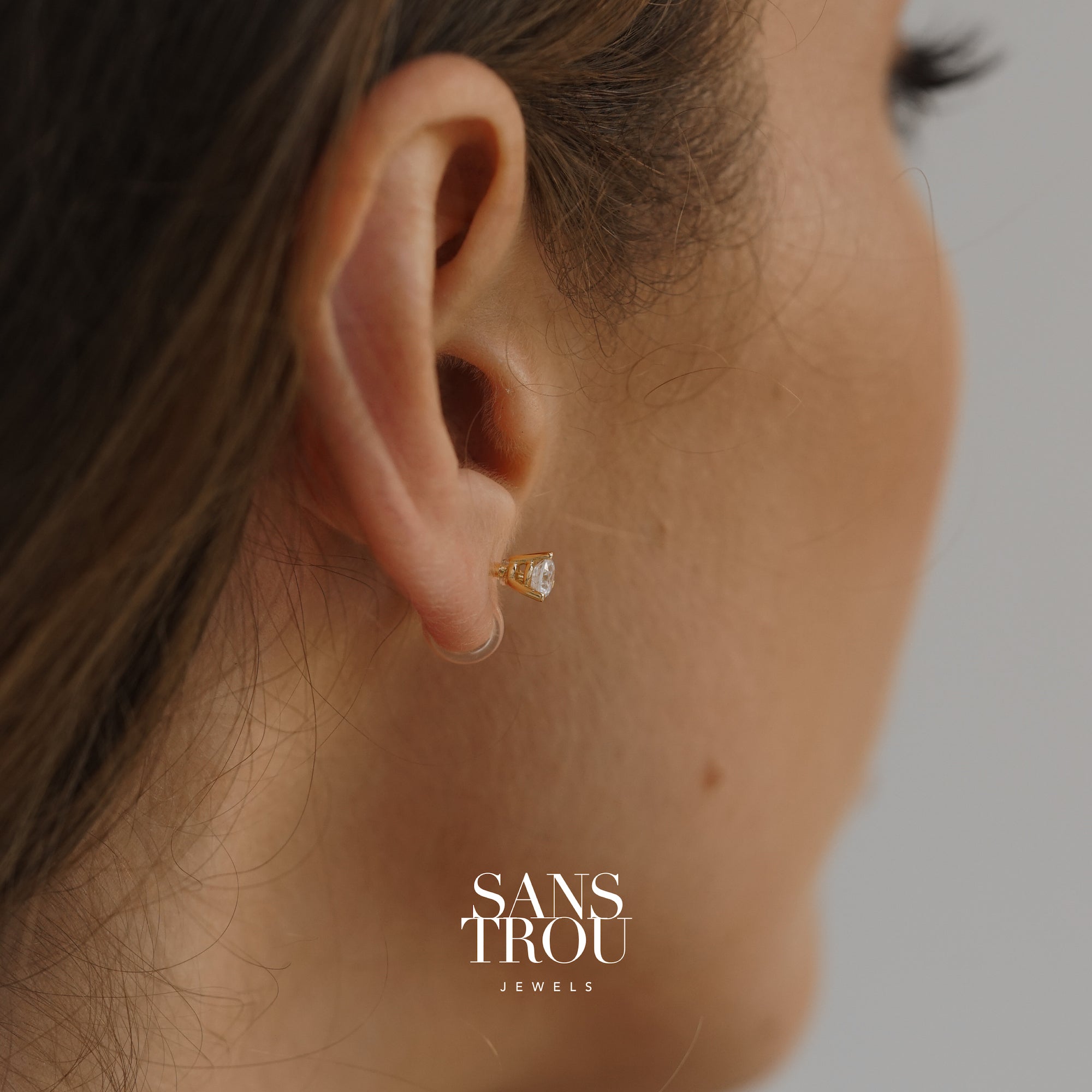 Dominique Clip-On Stud Earrings