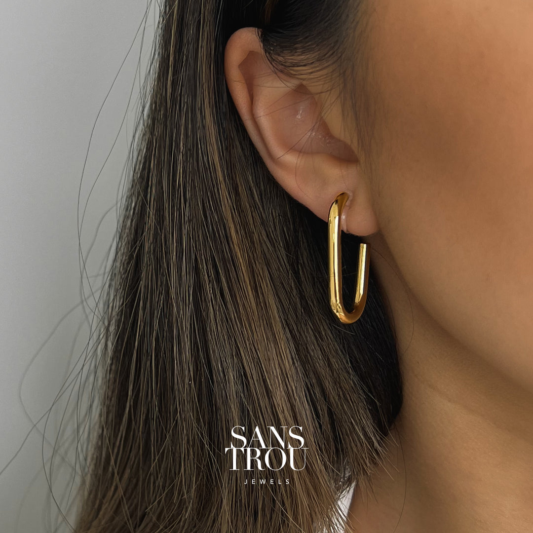 Elle Clip-On Hoop Earrings