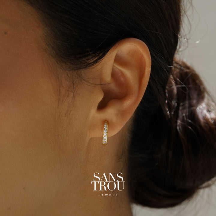 Florie Clip-On Huggie Earrings