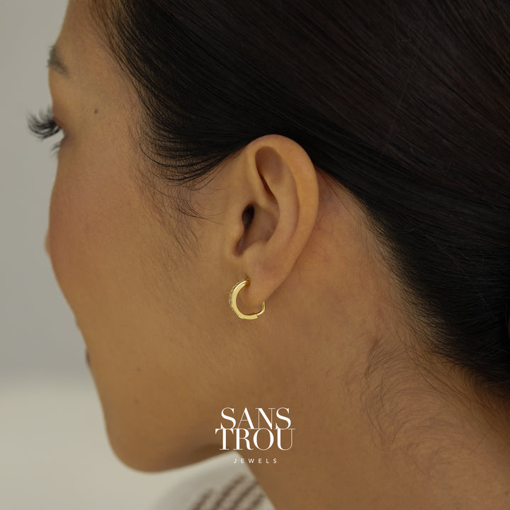 Florie Clip-On Huggie Earrings