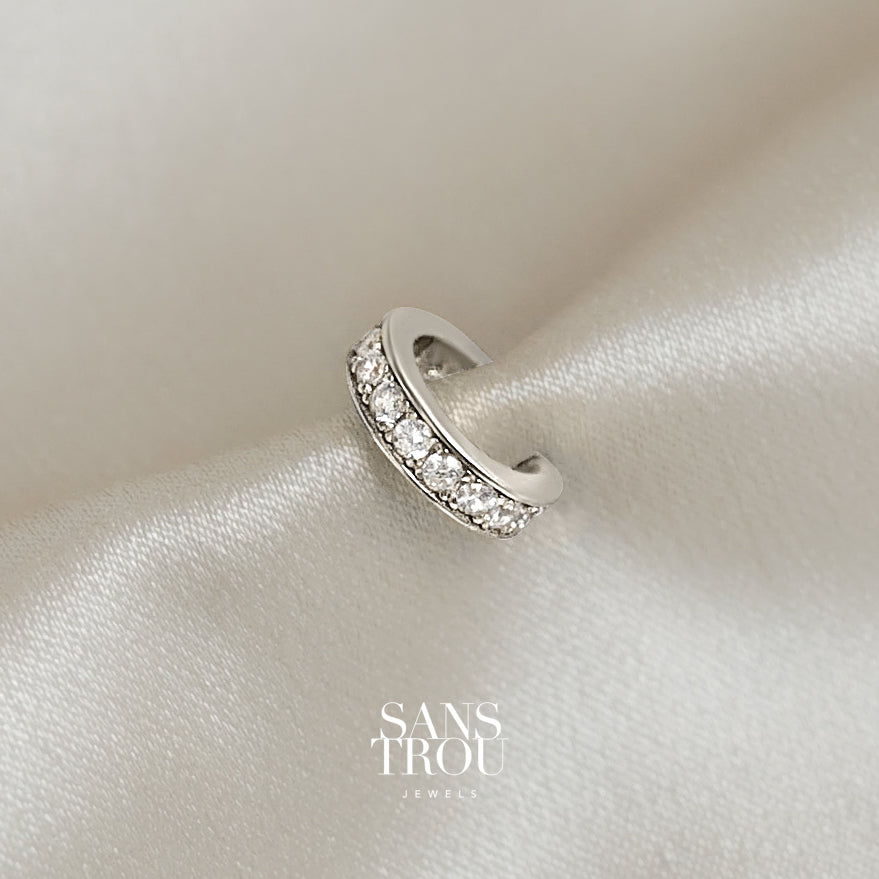 Florie Helix Ear Cuff - Silver