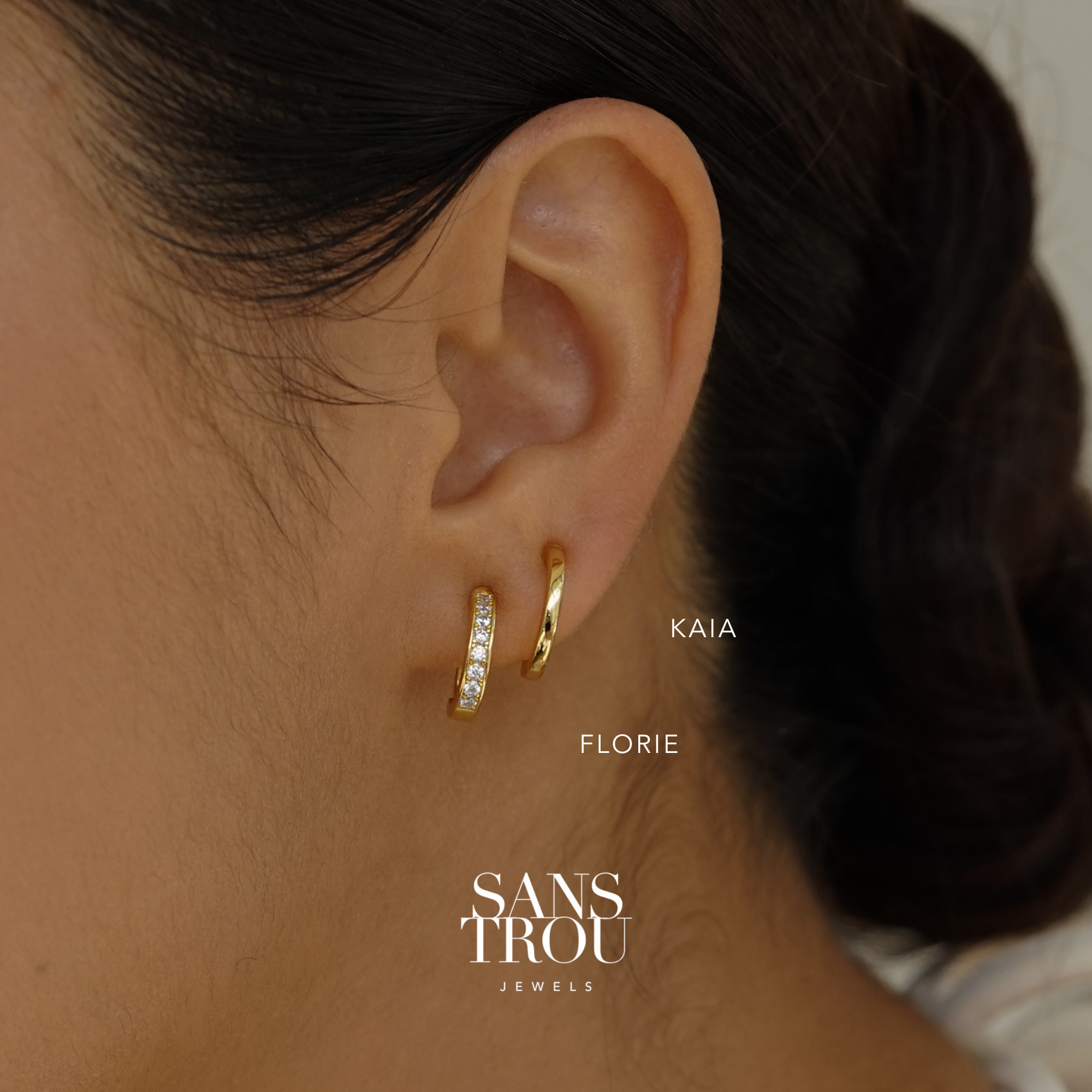 Kaia Clip-On Huggie Earrings