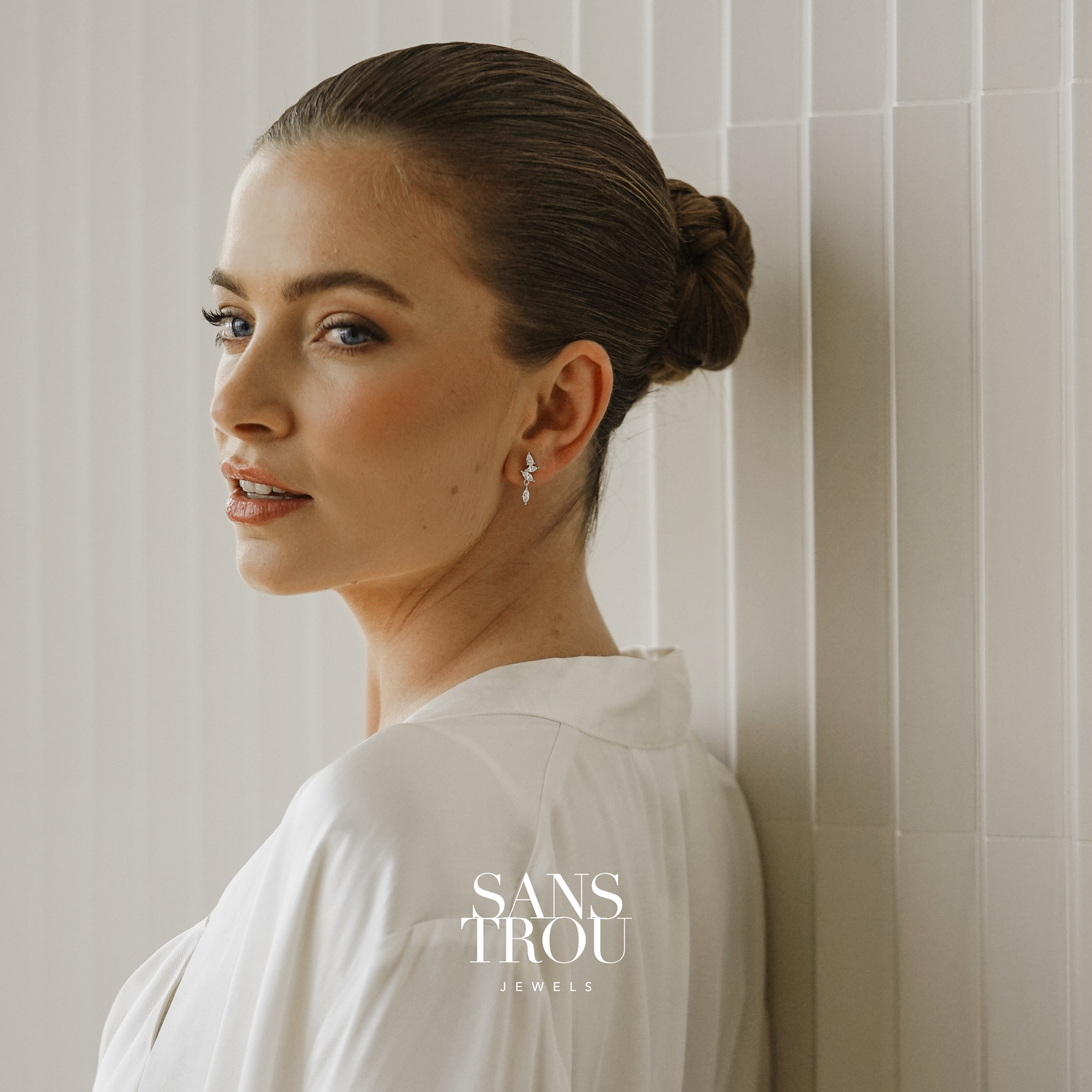 Freya Clip-On Earrings - Silver