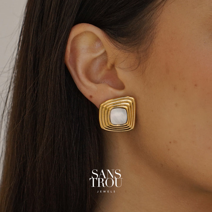 Ilsa Clip-On Earrings - Spring Clip