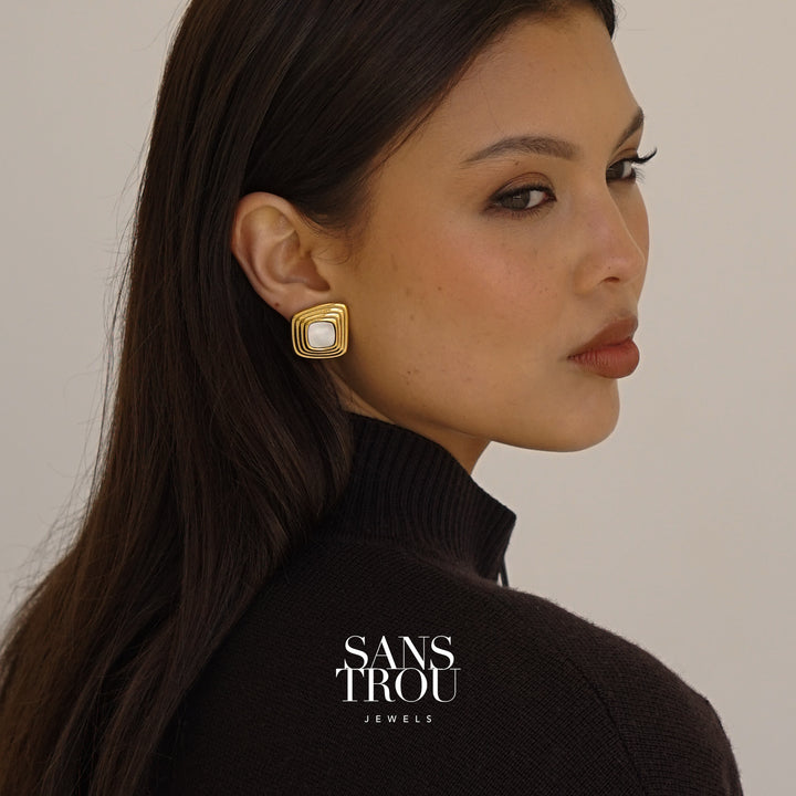 Ilsa Clip-On Earrings - Spring Clip