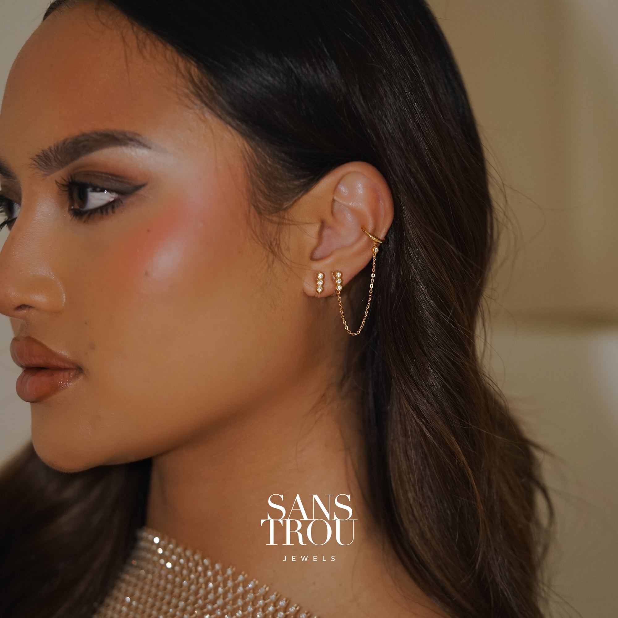 Jaida Clip-On Stud Earrings