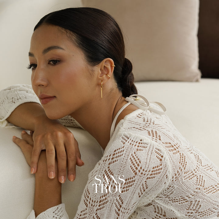 Adalee Bar Hoop Charm - Single