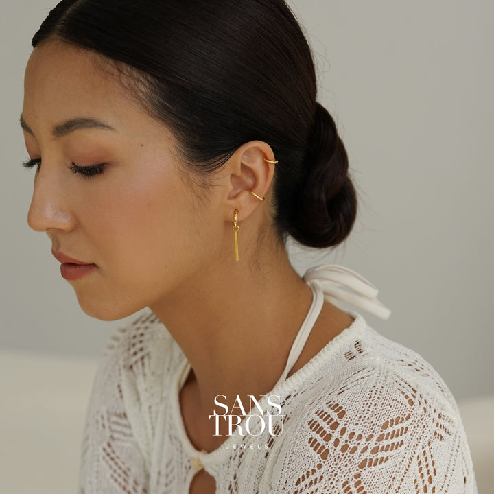 Adalee Bar Hoop Charm - Single