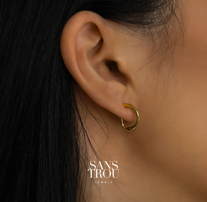 Kaia Clip-On Huggie Earrings