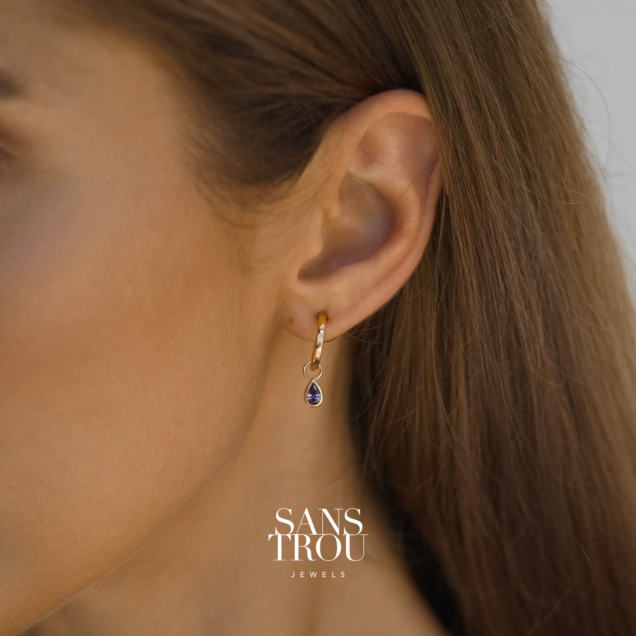 Myah Hoop Charm - Single