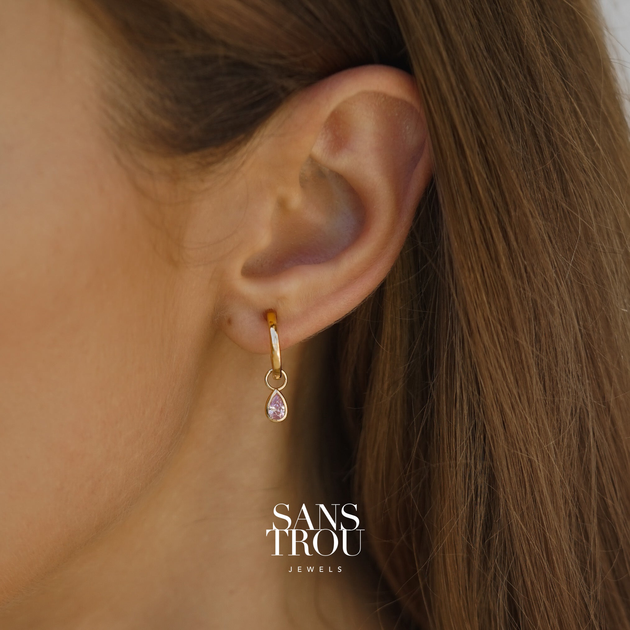 Myah Hoop Charm - Single