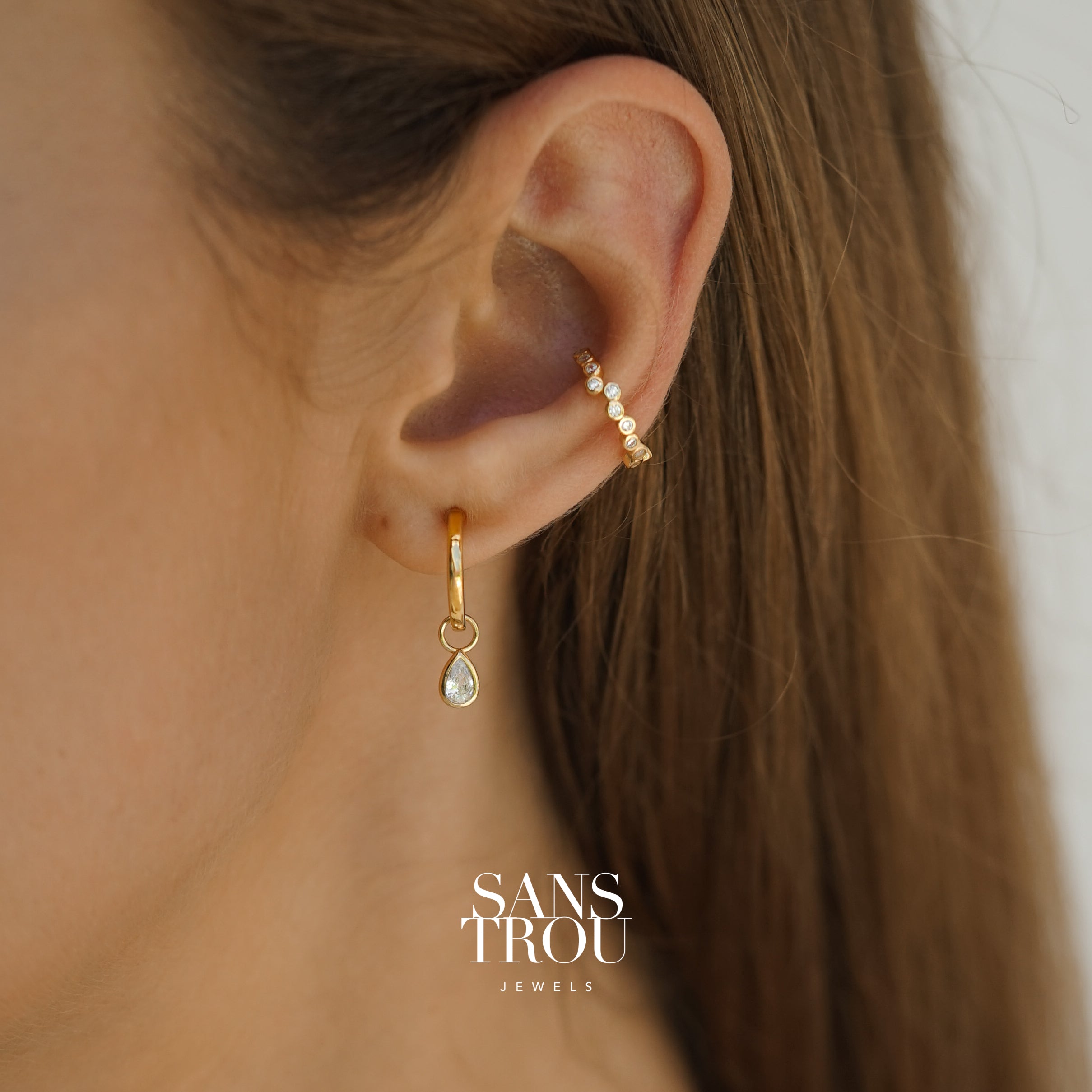 Myah Hoop Charm - Single