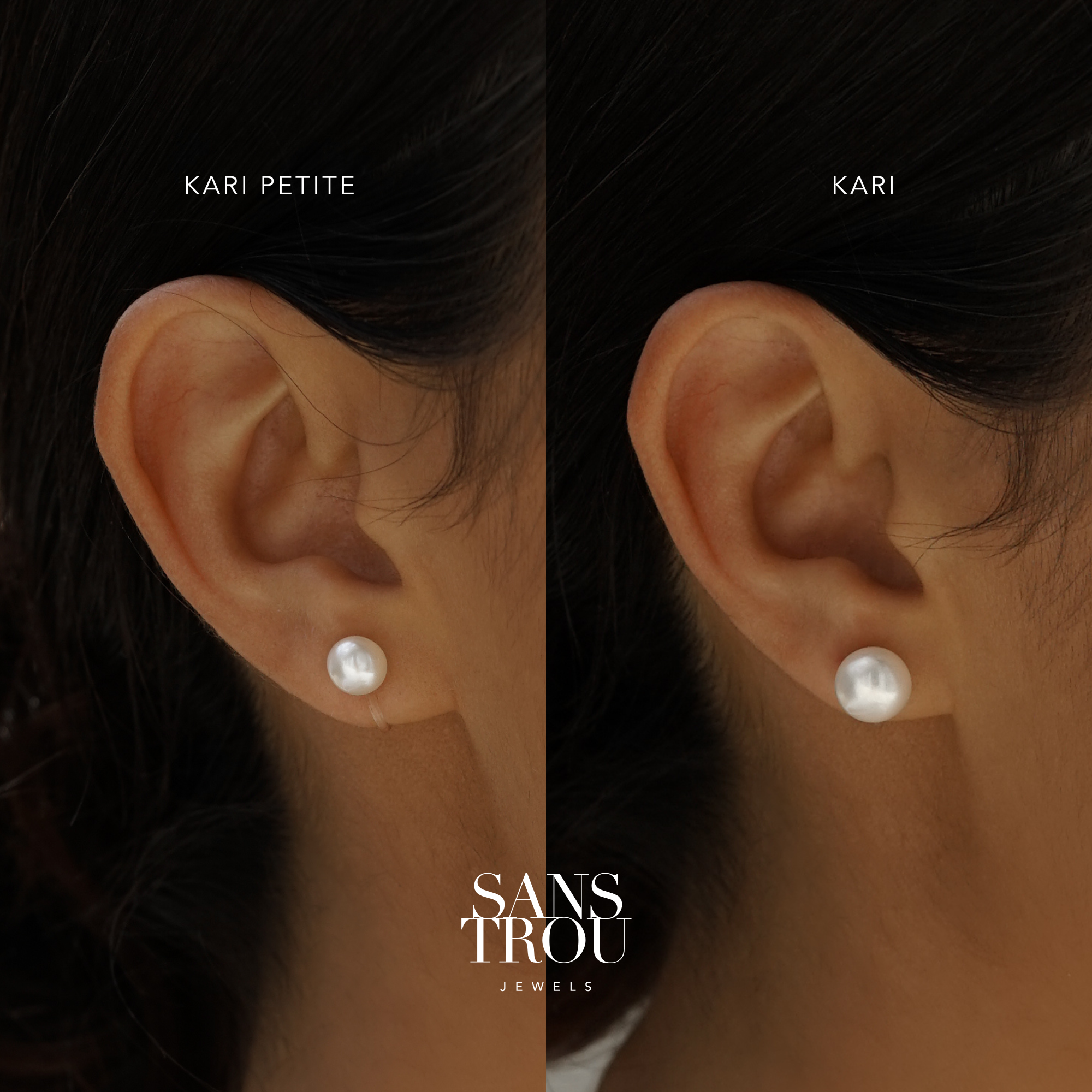 Kari Petite Pearl Clip-On Stud Earrings