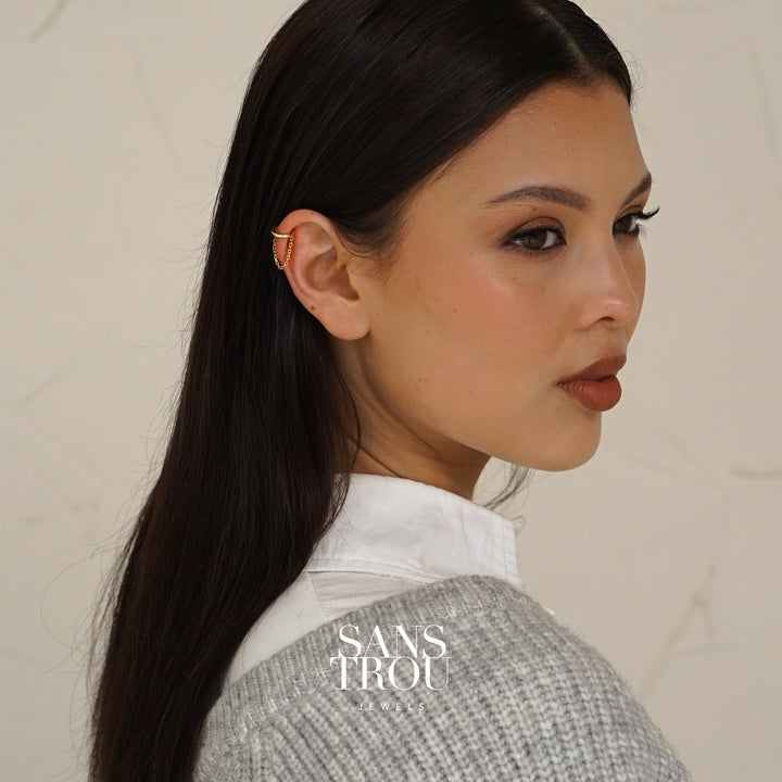 Lilou Helix Chain Ear Cuff