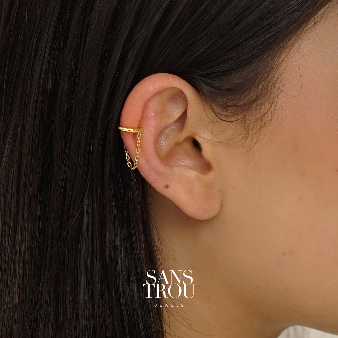 Lilou Helix Chain Ear Cuff