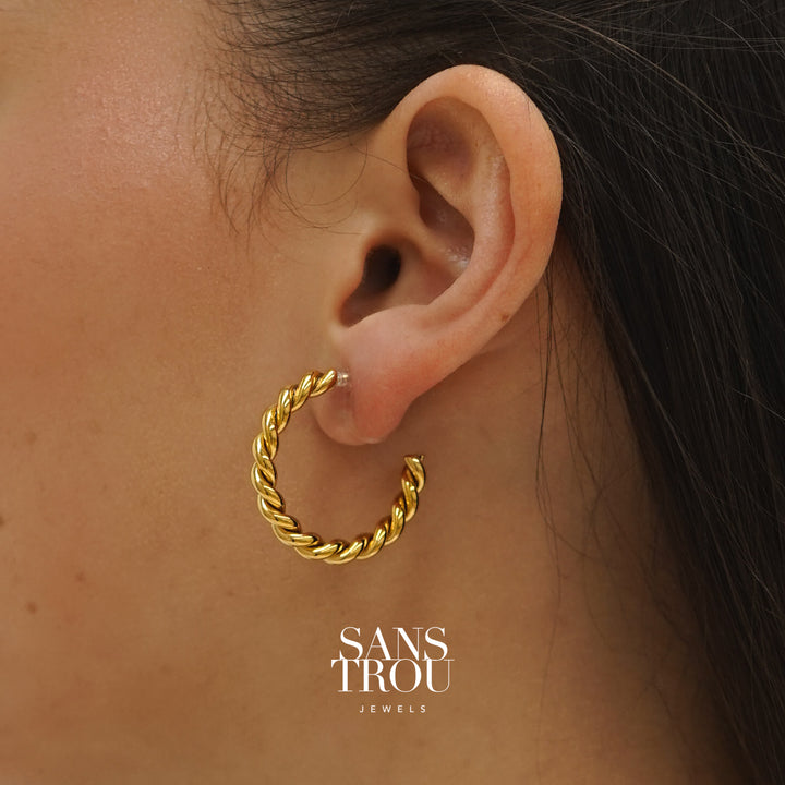 Lucie Clip-On Hoop Earrings