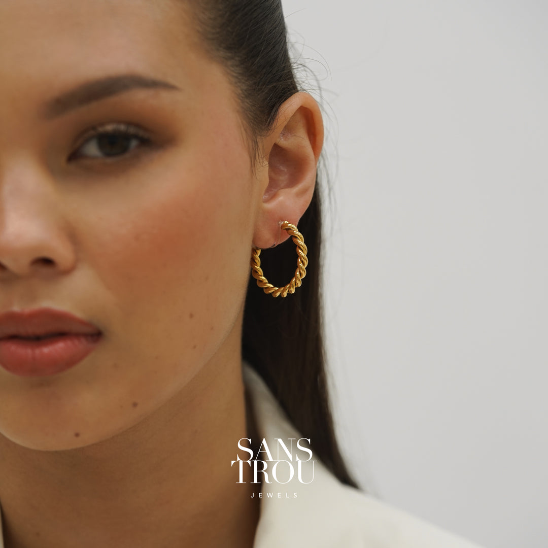 Lucie Clip-On Hoop Earrings