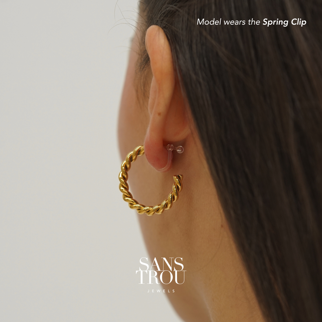 Lucie Clip-On Hoop Earrings