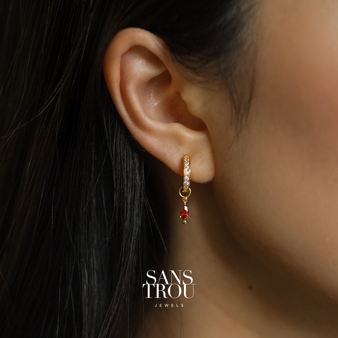 Mila Hoop Charm - Single