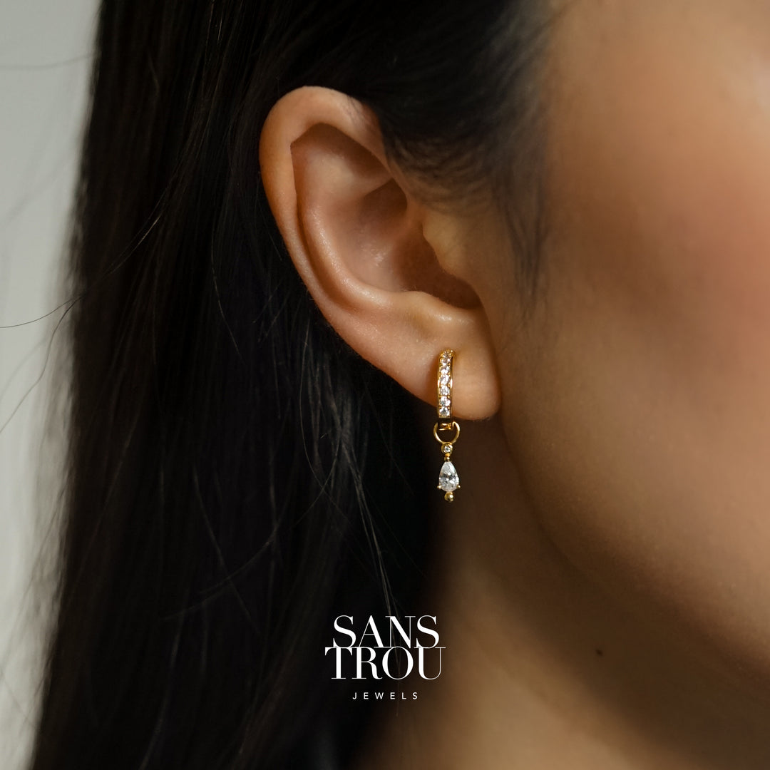 Mila Hoop Charm - Single