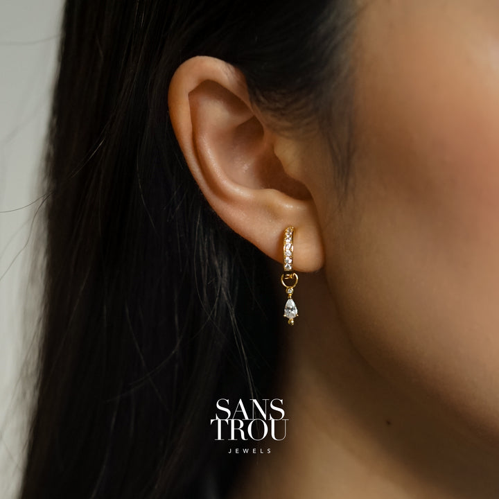 Mila Hoop Charm - Single