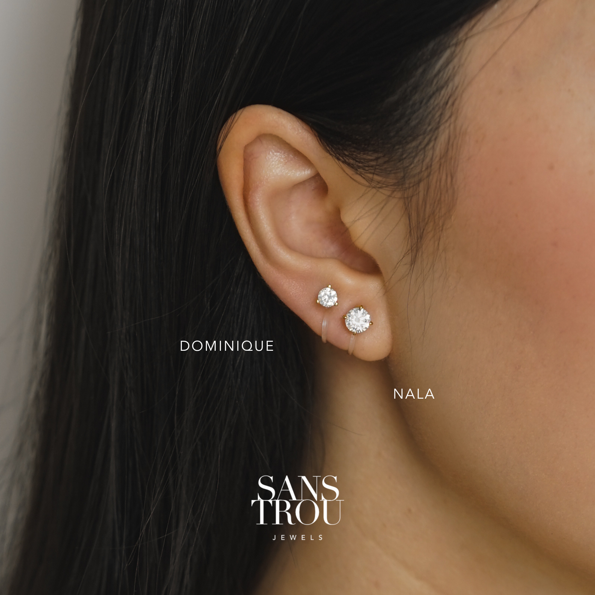 Nala Clip-On Stud Earrings