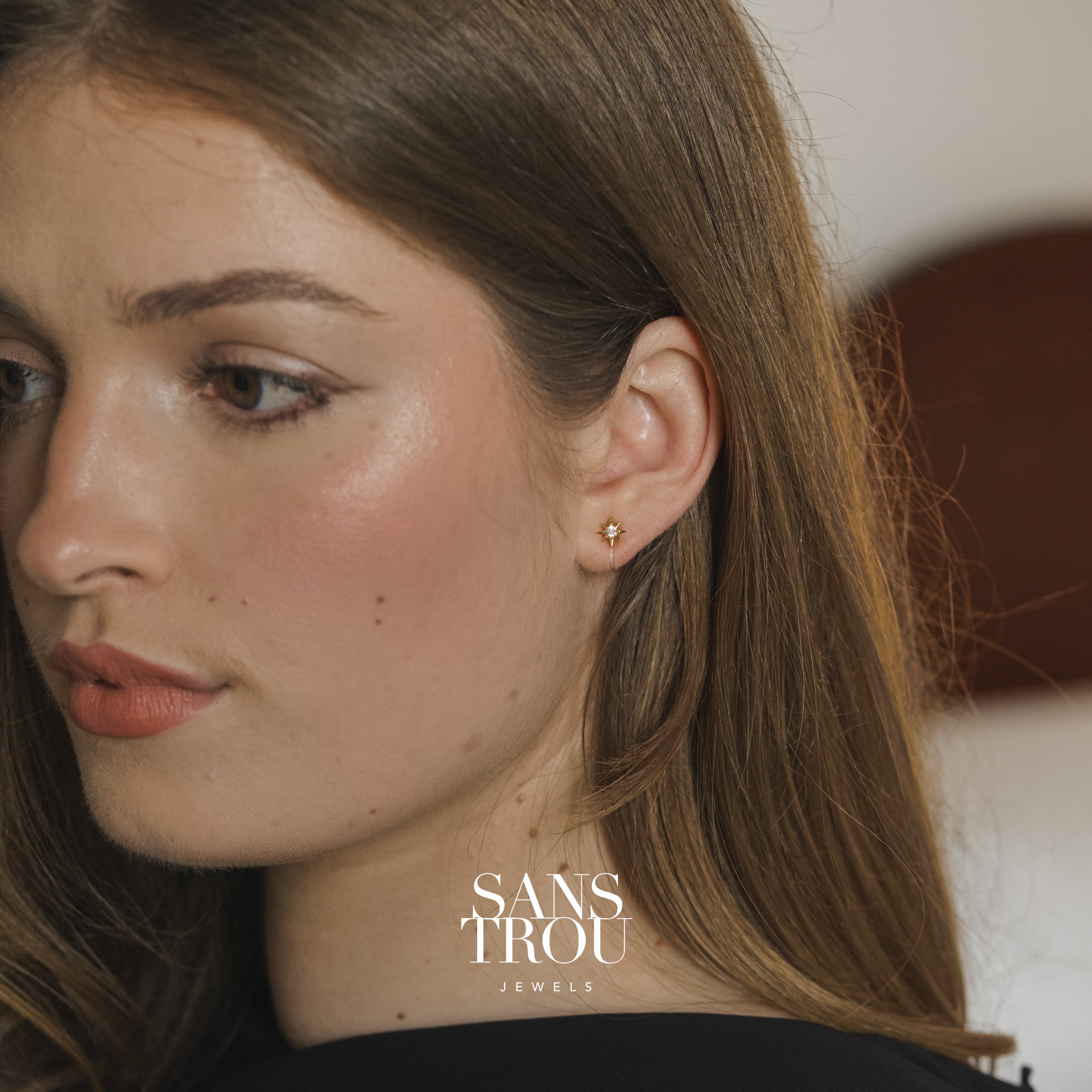 Nova Star Clip-On Stud Earrings