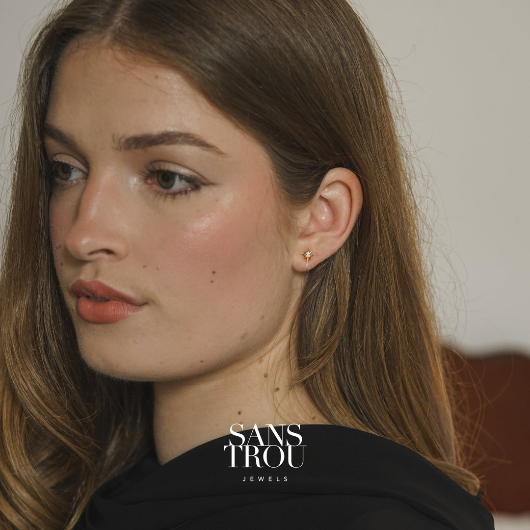 Nova Star Clip-On Stud Earrings