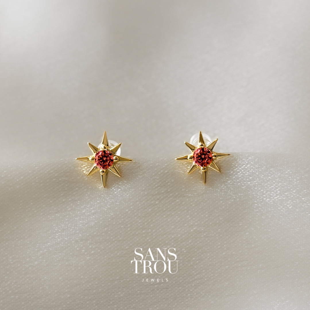 Nova Star Clip-On Stud Earrings