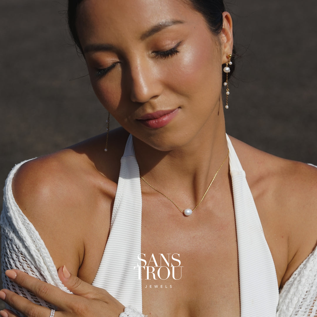 Oceane Pearl Choker Necklace