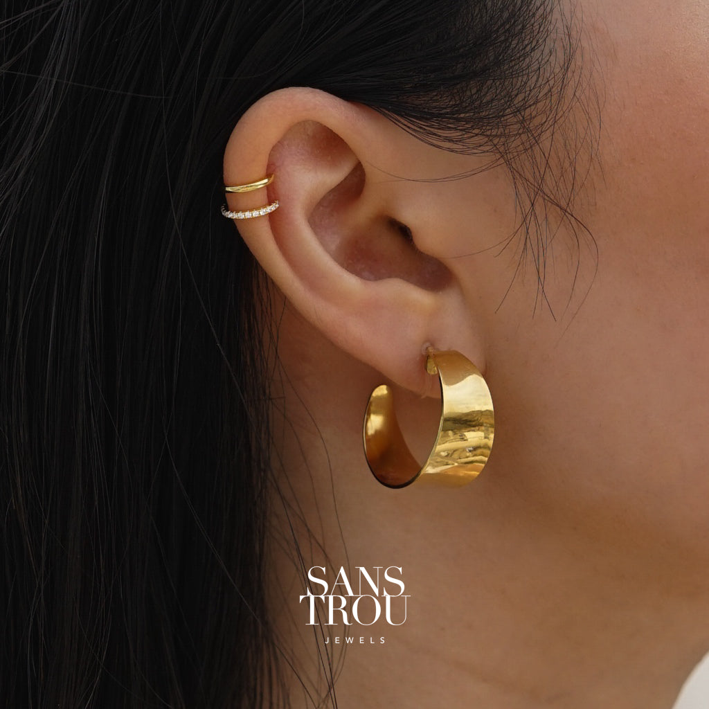 Payson Clip-On Hoop Earrings