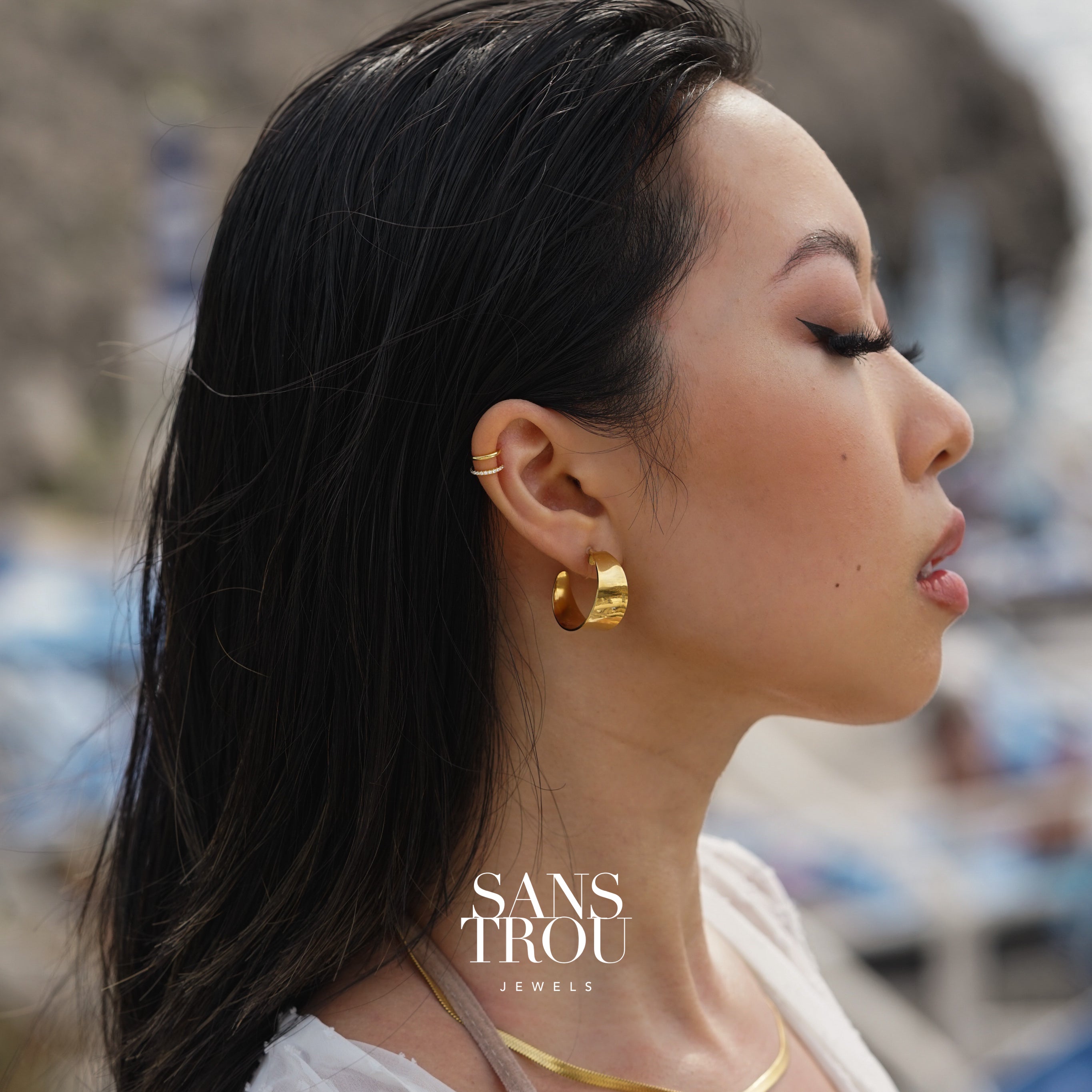 Payson Clip-On Hoop Earrings