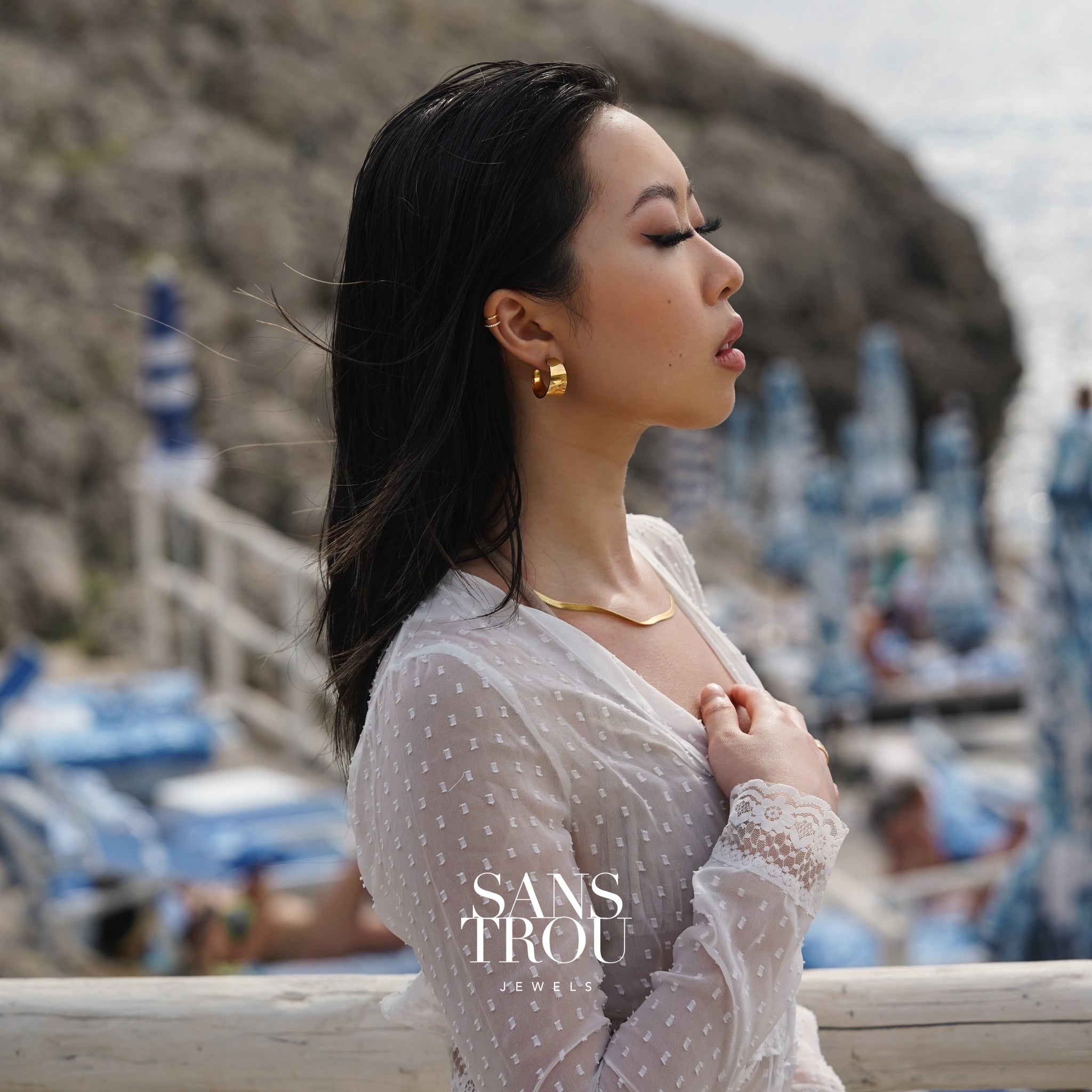 Payson Clip-On Hoop Earrings