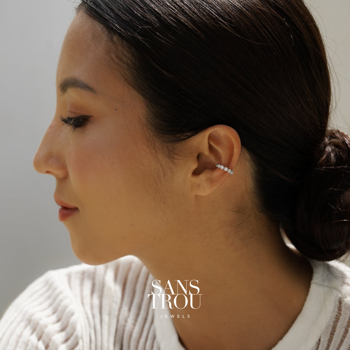 Peggy Ear Cuff - Silver