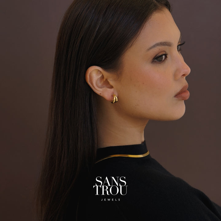 Quilla Clip-On Huggie Hoop Earrings - Classic Clip (L)