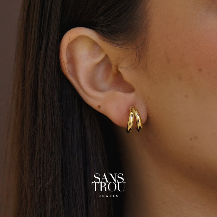 Quilla Clip-On Huggie Hoop Earrings - Classic Clip (L)